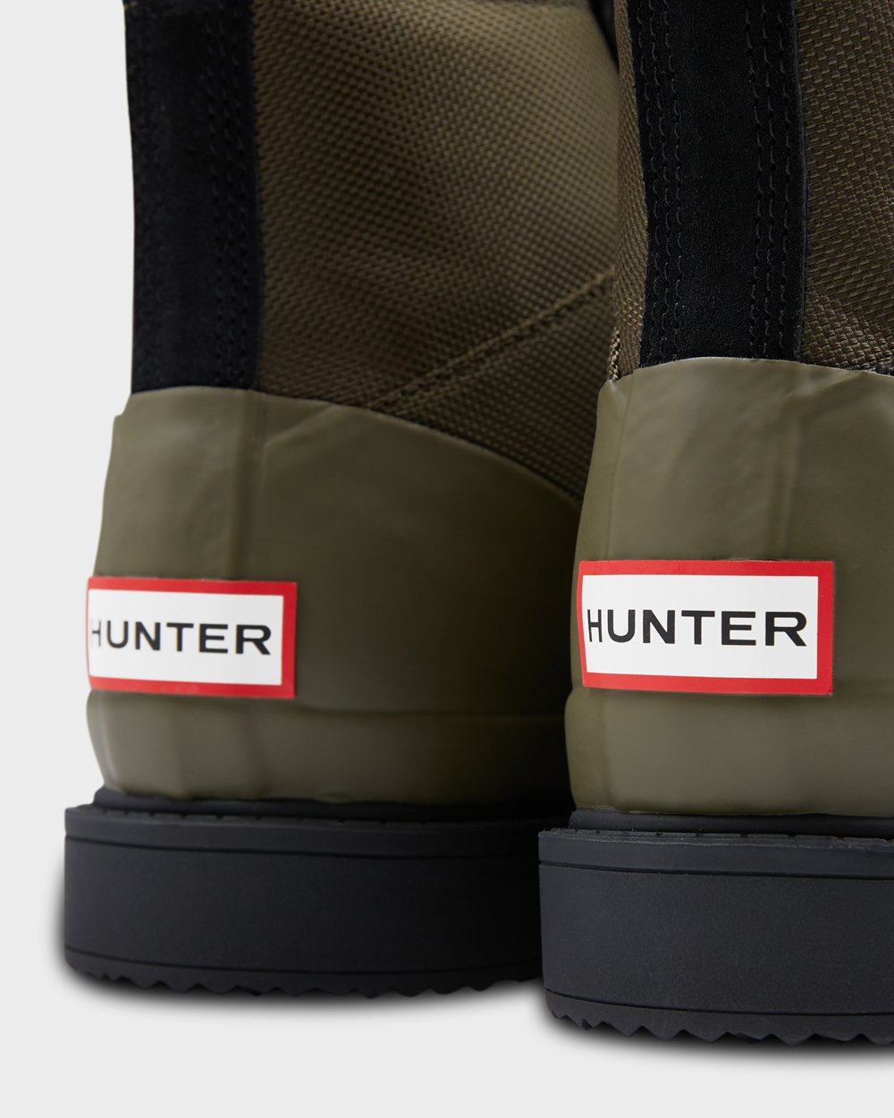 Hunter Hombre Original Insulated Commando - Botines Negras/Verde Oliva - 320-VBKEMG